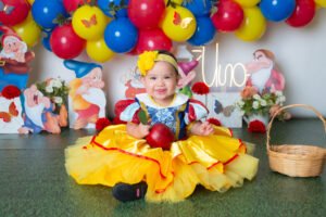 Sesión infantil con decoración de cuentos y princesas